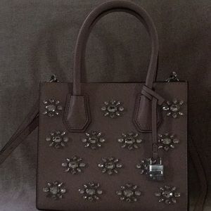 Michael Kors light pink handbag with Crystals